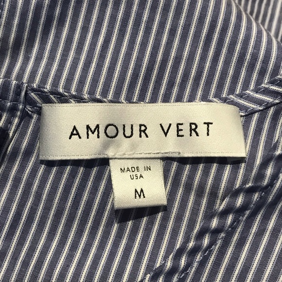 Amour Vert medium striped sleeveless blouse - Picture 3 of 5